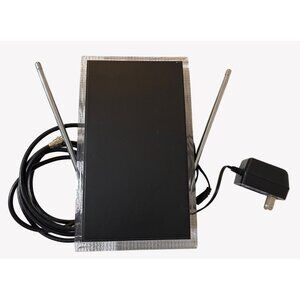 GE Digital Indoor Antenna 34700-V3 With Power And Coax Cords